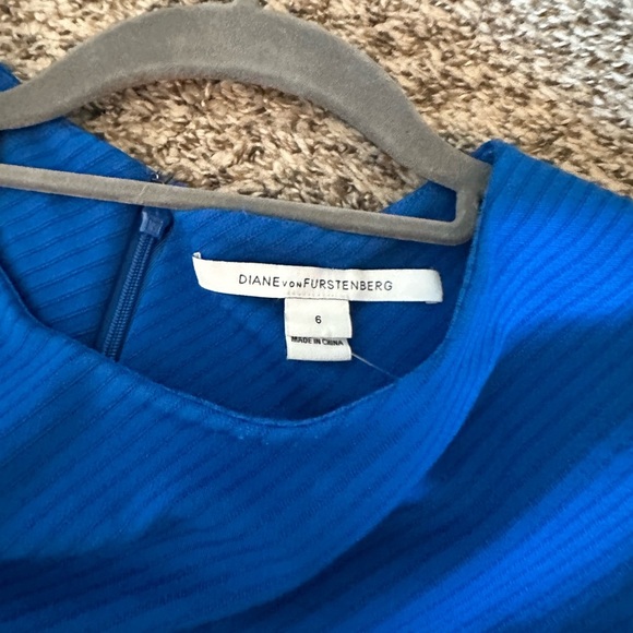 Diane Von Furstenberg Blue Sleeveless Dress - Picture 9 of 15